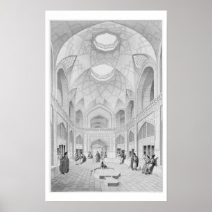 Poster Adji Seid Hussein Bazaar, à Kashan, de 'Voyage