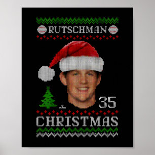 Poster adley rutschman baltimore sueur de noël de basebal