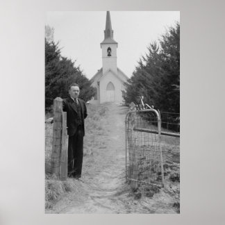 Poster Administration de la sécurité vintage