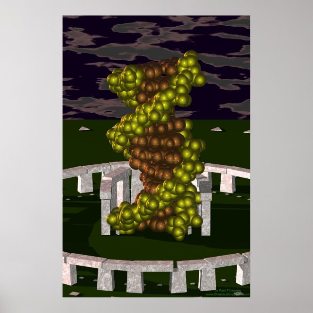 Poster ADN à Stonehenge (Devant)