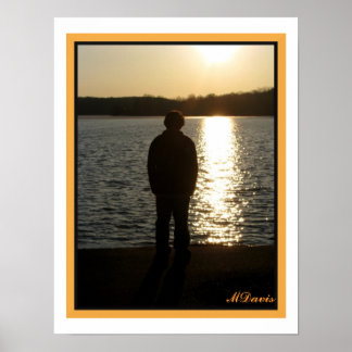 Poster Ado dans Sunset Fine Art Photographie