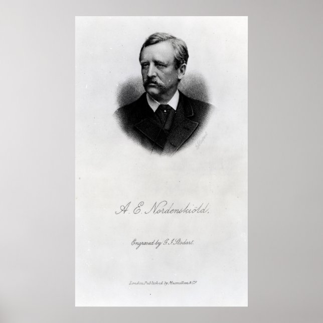 Poster Adolf Erik Nordenskiold, 1880 (Devant)