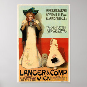 Poster Adolf Karpellus, photographe, 1898 Vintage