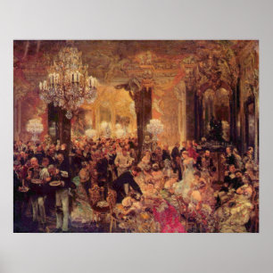 Poster Adolph von Menzel Cène au bal