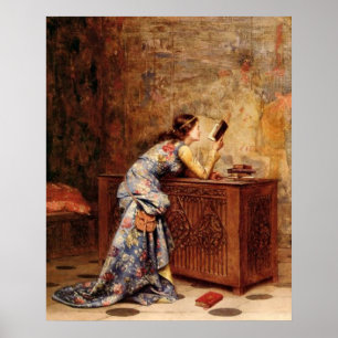 Poster Adolphe Alexandre Lesrel captivé