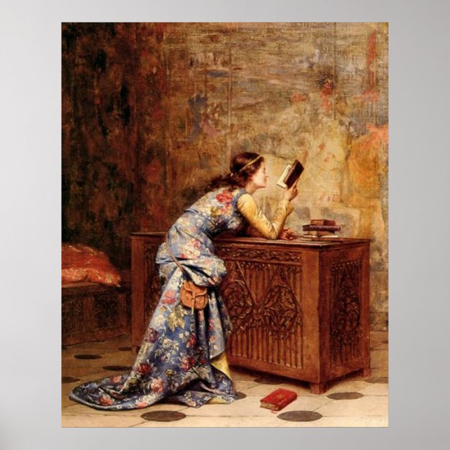 Poster Adolphe Alexandre Lesrel captivé (Devant)
