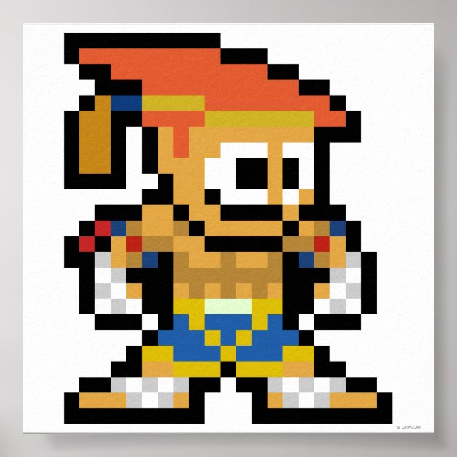 Poster Adon 8 bits (Devant)