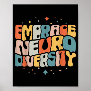 Poster Adopter la neurodiversité autisme neurodivergent
