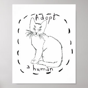 Poster Adopter un humain