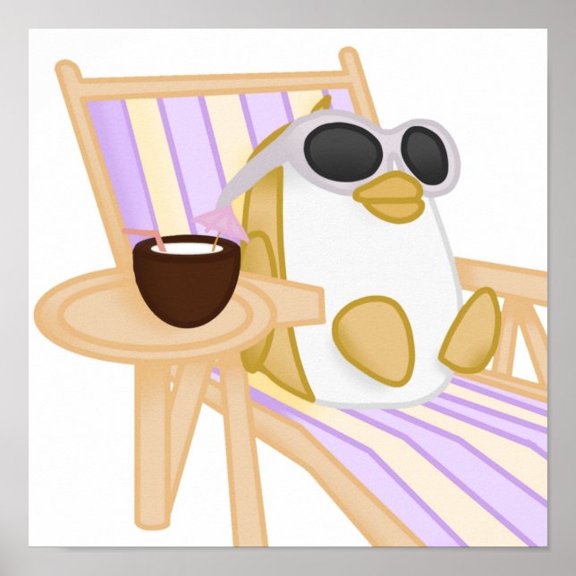 Poster Adoptez-moi Pingouin d'or (Devant)