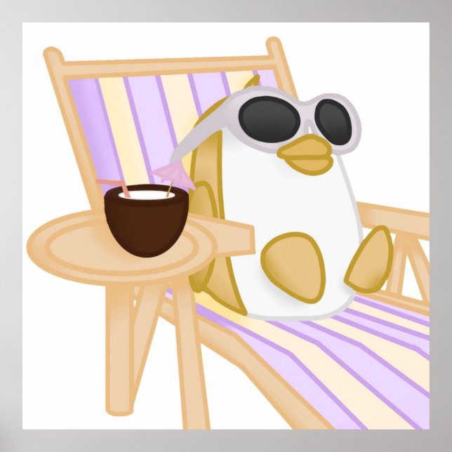 Poster Adoptez-moi Pingouin d'or (Devant)