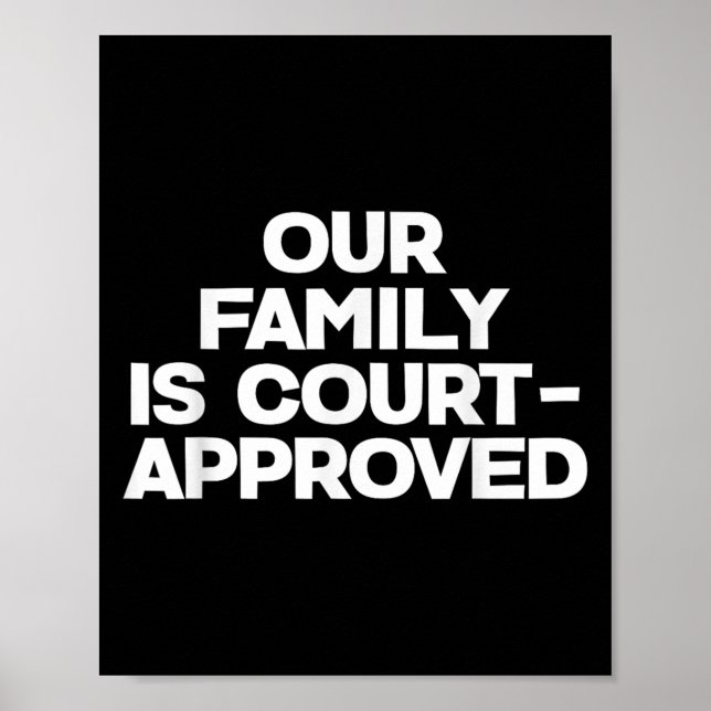 Poster Adoption Announcement Day Family Approved  (Devant)
