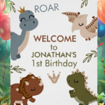 Adorable 1er anniversaire Boho Dinosaures