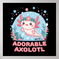 Adorable Axolotl Cutesse aquatique