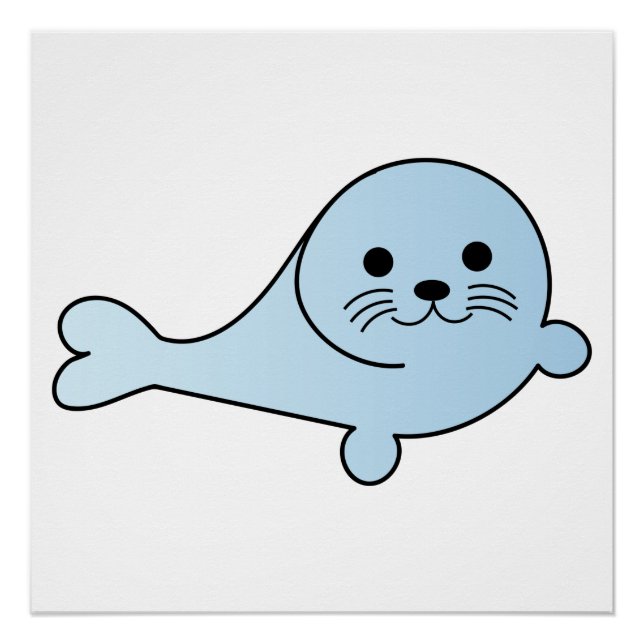 Poster Adorable Baby Seal (Devant)