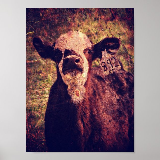 Poster Adorable Calf Grunge (Devant)