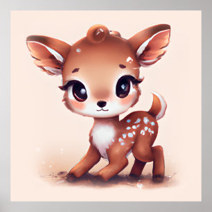 Poster Adorable Cerf de Bébé