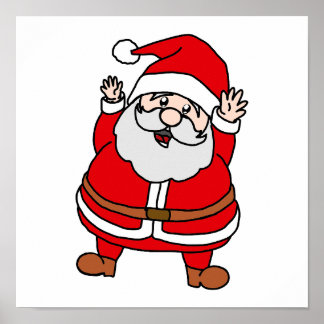 Poster Adorable Chubby Père Noël