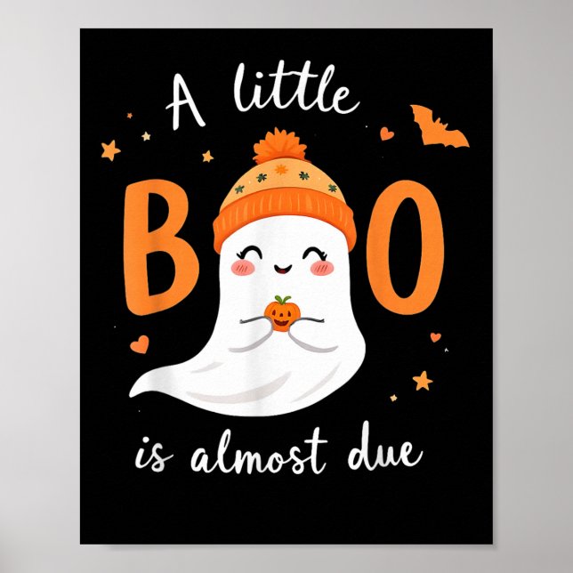 Poster Adorable Halloween Ghost Un Petit Boo Est Presque  (Devant)