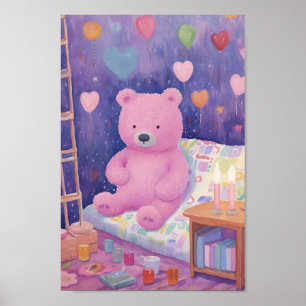 Poster Adorable ours farci