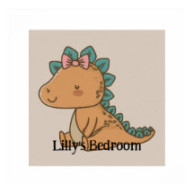 Adorable Petite fille Dinosaur - Design Dino migno