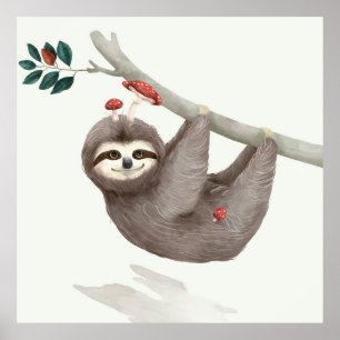 Poster Adorable Sloth