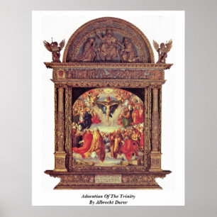 Poster Adoration De La Trinité Par Albrecht Durer