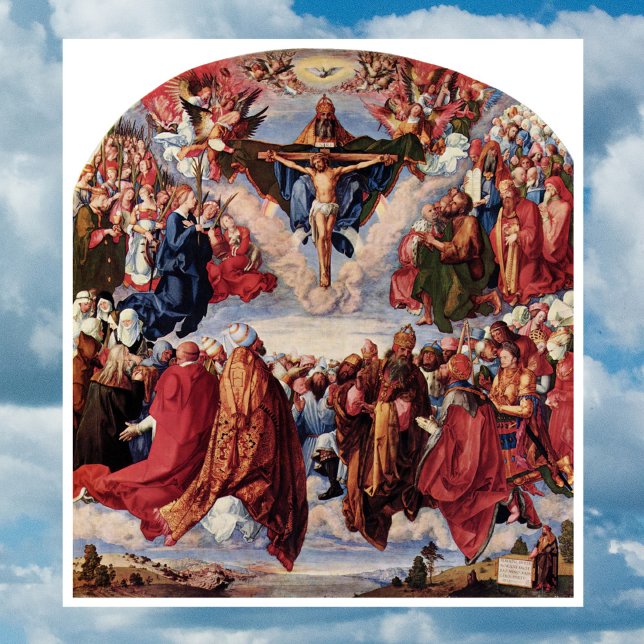 Poster Adoration de la Trinité par Albrecht Durer, 1511 (Créateur téléchargé)