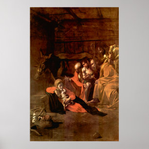 Poster Adoration des bergers par Caravaggio
