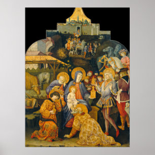 Poster Adoration des Mages - B. di Giovanni Fine Art Post