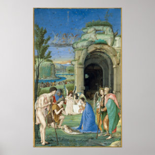 Poster Adoration of the Shepherds, environ 1500