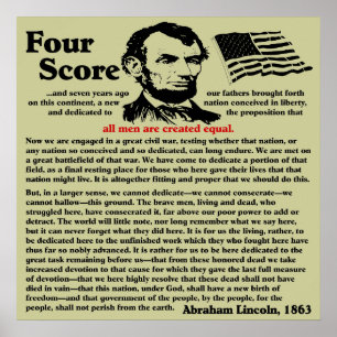 Poster Adresse Gettysburg
