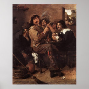 Poster Adriaen Brouwer Fumer Hommes