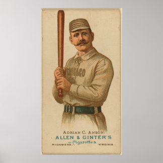 Poster Adrian C. Anson, Chicago White Stockings