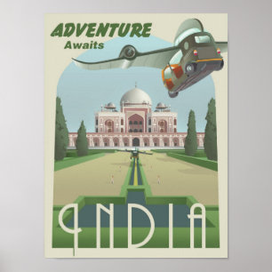 Poster Adventure Attend en Inde