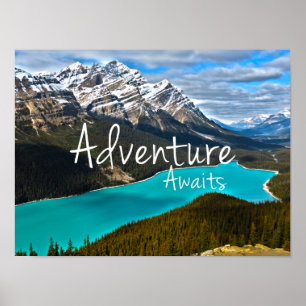 Poster Adventure Attend le lac Peyto
