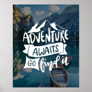 Poster Adventure Await Go Find It Custom Photo Citation
