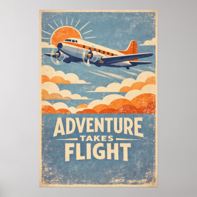 Poster Adventure Takes Flight (Devant)