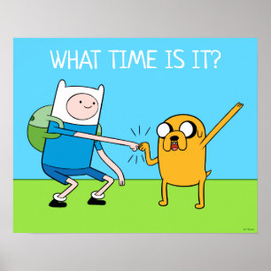 Poster Adventure Time Finn & Jake Fist Bump