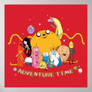 Poster Adventure Time Large Jake Group Graphic