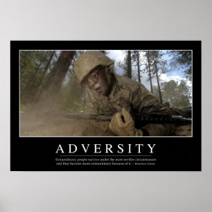 Poster Adversité : Devis inspirant