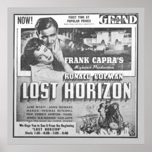 Poster Advert pour film vintage pour Ronald Colman