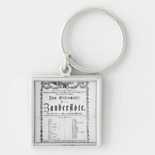 Poster advertisement of `The Magic Flute' Keychain