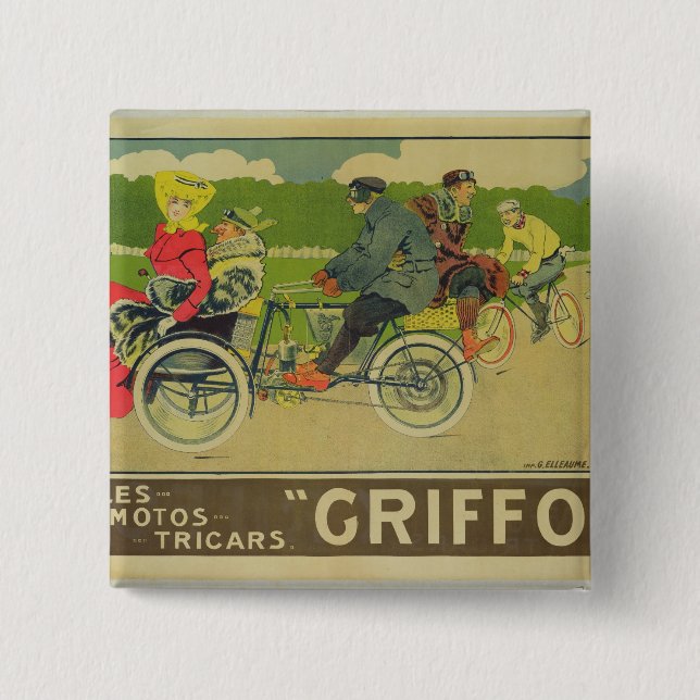 Poster advertising 2 inch square button (Front)