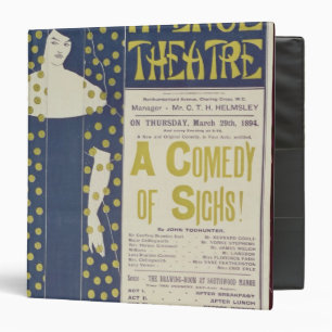 Poster advertising A Comedy of Sighs Binder