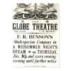Poster advertising 'A Midsummer Night's Dream'