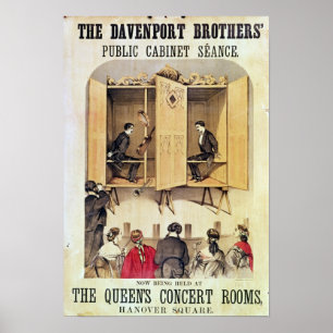 Poster advertising a psychic performance