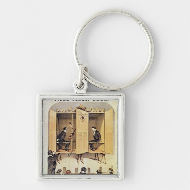 Poster advertising a psychic performance keychain (Front)