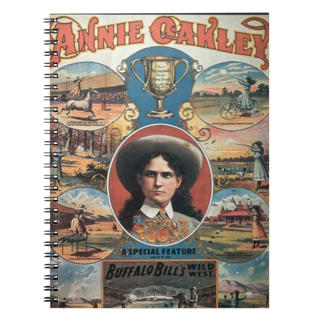 Poster advertising Annie Oakley featuring in Buffa Notebook (Front)