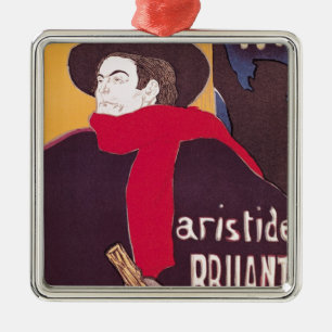 Poster advertising Aristide Bruant Metal Ornament